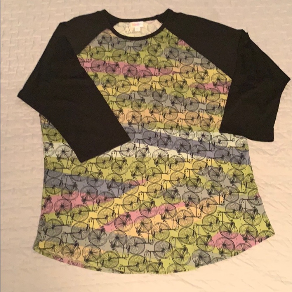 LuLaRoe Randy BIKE Shirt Size 2XL Like New